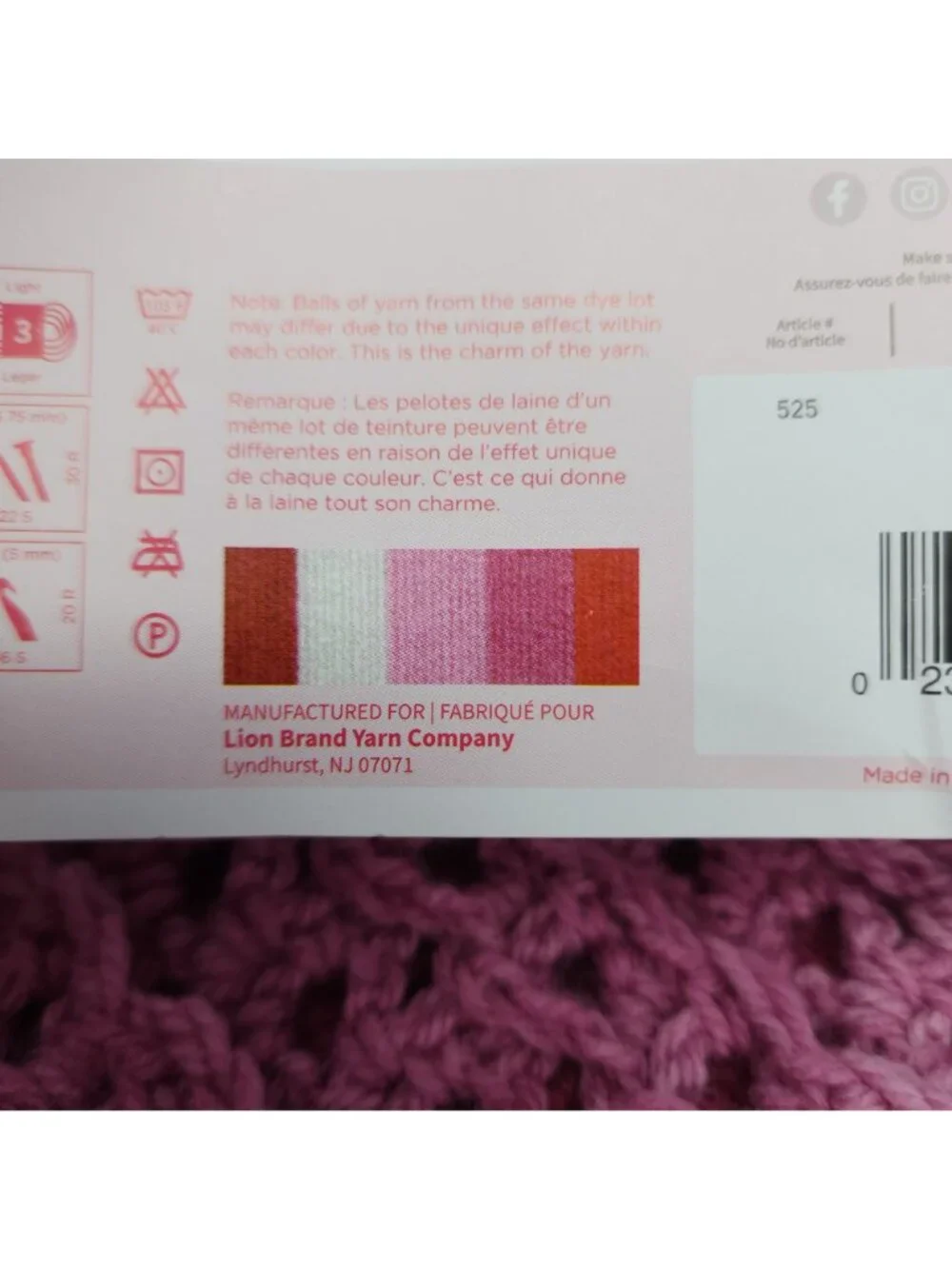 Jacobs Ladder Afghan Crochet Throw Blanket 36 X36
